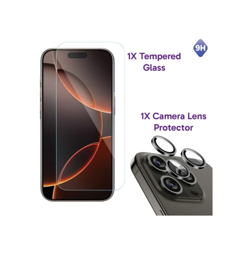 Rush Ultimate Bundle for iPhone 15 Pro Max | Ultra Clear MagSafe Case, Screen Protector, Camera Protector and 30W GAN iPhone fast Charger