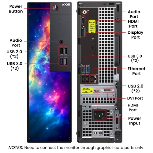 Refurbished - Custom Built RGB Gaming PC Desktop Computer, Intel Core i5-6500 Upto 3.6GHz, NVIDIA GeForce GT 1030 2GB, 16GB RAM, 512GB SSD - Windows
