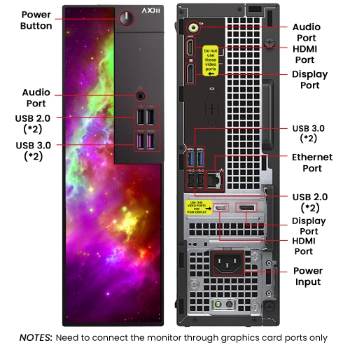 Refurbished - Custom Built RGB Gaming PC Desktop Computer, Intel Core i7-6700 Upto 4.0GHz, AMD Radeon RX 550 4GB, 16GB RAM, 512GB SSD - Windows 11 Pro