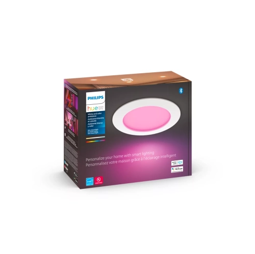 Philips Hue White & Colour Ambiance 6in Slim Downlight