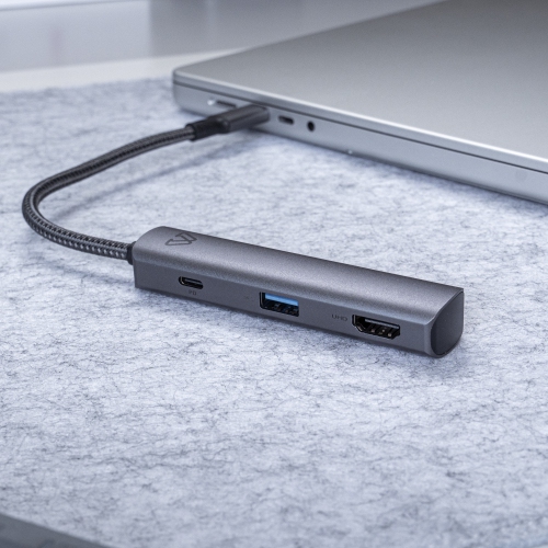 Bluediamond Slim 4-in-1 USB-C Expansion Hub + PD