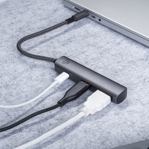 Concentrateur USB-C mince 3-en-1 avec PD de BlueDiamond