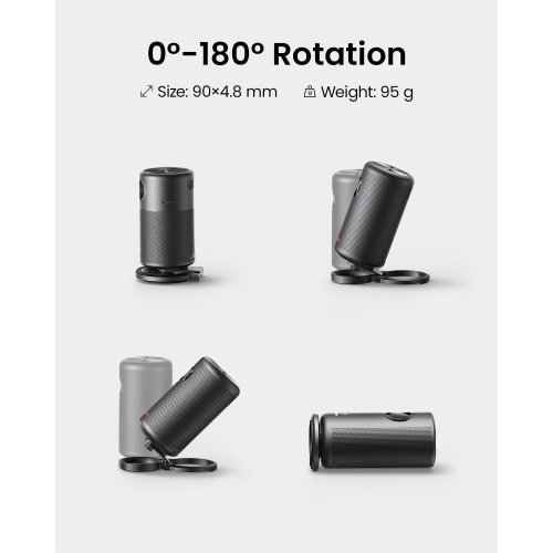 Support pliable pour projecteur Anker DE NEBULA - Support de bureau ultracompact avec rotation à 180 degrés, léger, pour la série Capsule