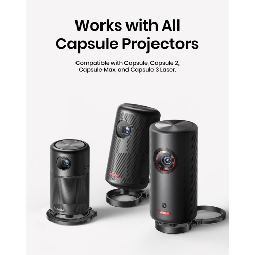 Support pliable pour projecteur Anker DE NEBULA - Support de bureau ultracompact avec rotation à 180 degrés, léger, pour la série Capsule