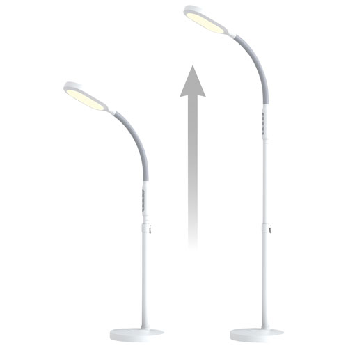 Verilux HappyLight Duo 2-in-1 Light Therapy Floor Lamp - White