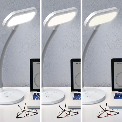 Verilux HappyLight Duo 2-in-1 Light Therapy Desk Lamp - White