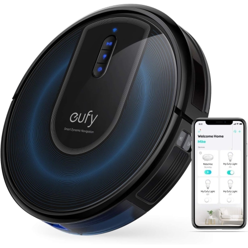 Image 1 de 6.. Aspirateur robot RoboVac G30 d'eufy, aspiration 2000Pa, navigation dynamique, contrôle Wi-Fi, idéal pour les propriétaires d'animaux de compagnie