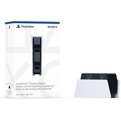 Open Box - Sony Bundle PlayStation 5 Slim 1TB w/disc drive + Charging Station + 1 Dual Sense White and Gray Camouflage