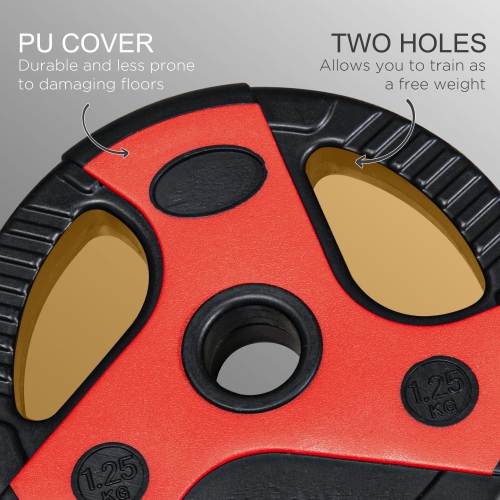 Ensemble d'haltères réglables 44 lb de Soozier, barre de pompe et poids gratuits, équipement d'entraînement musculaire pour l'entraînement à la