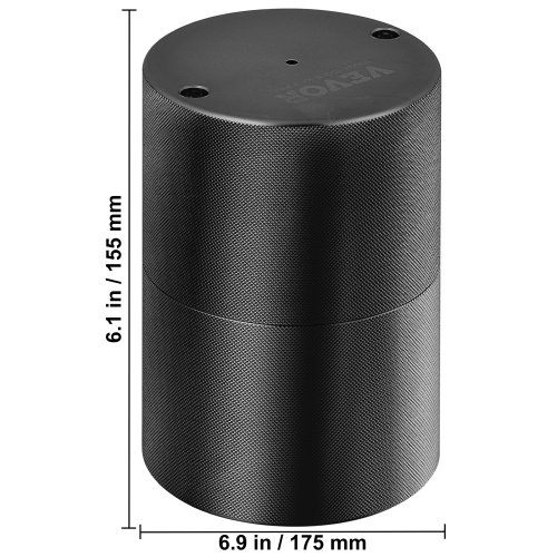 VEVOR 2.4" Ice Ball Press, Ice Ball Maker, Aircraft Al Alloy Ice Ball Press Kit for 60mm Ice Sphere, Ice Press with Tong and Drip Tray, for Whiskey,