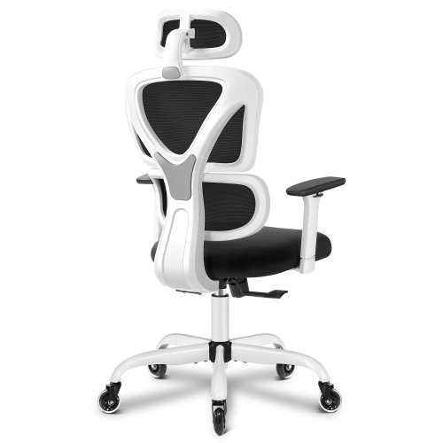 Coolse Ergonomic Office Chair, High Back Mesh Computer Chair with Lumbar Support, 3D Adjustable Armrests, Swivel Rolling Desk Chair with Headrest &