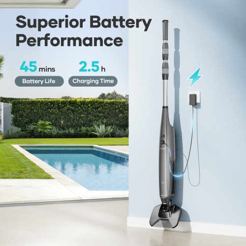 Aiper Pilot X1 - Handheld Pool Vacuum: Anti-Clog System, 1,260 GPH Suction, Dual Filters, Lightweight Design