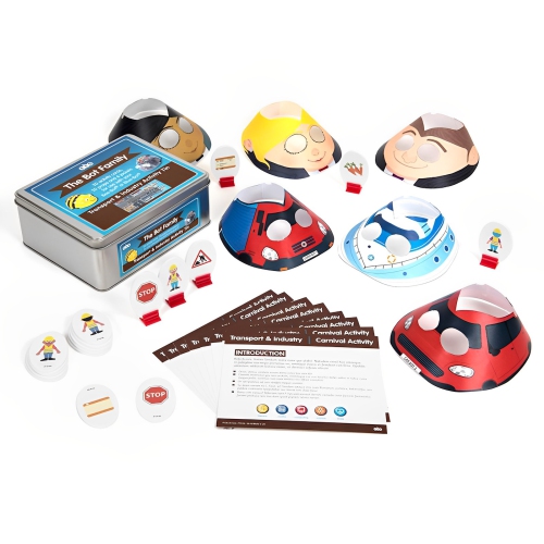 TTS  Transport & Industry Activity Tin for Bee-Bot And Blue-Bot Programmable Toy Robot Accessories - Stem Educational & Teaching Toy for Kids 3+ Years