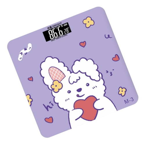 Cute digital scale – accurate measurement, easy-to-read display, touch-activated automatically, durable tempered glass scale