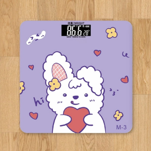 Cute digital scale – accurate measurement, easy-to-read display, touch-activated automatically, durable tempered glass scale