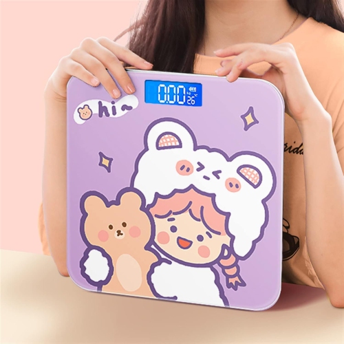 Cute digital scale – accurate measurement, easy-to-read display, touch-activated automatically, durable tempered glass scale