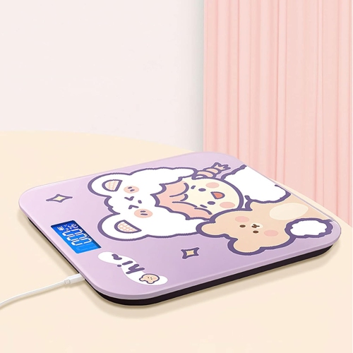 Cute digital scale – accurate measurement, easy-to-read display, touch-activated automatically, durable tempered glass scale