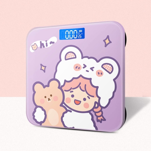 Cute digital scale – accurate measurement, easy-to-read display, touch-activated automatically, durable tempered glass scale