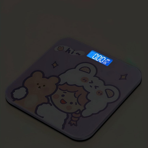 Cute digital scale – accurate measurement, easy-to-read display, touch-activated automatically, durable tempered glass scale