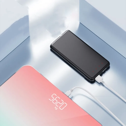 Stylish home weight scale - large LCD display, user-friendly, long-lasting and durable, lightweight and stylish, suitable for bathroom/bedroom use