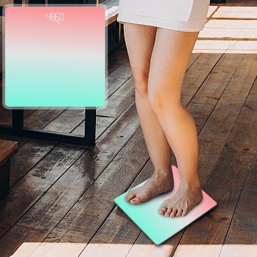 Stylish home weight scale - large LCD display, user-friendly, long-lasting and durable, lightweight and stylish, suitable for bathroom/bedroom use