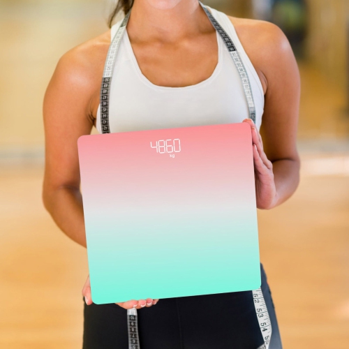 Stylish home weight scale - large LCD display, user-friendly, long-lasting and durable, lightweight and stylish, suitable for bathroom/bedroom use