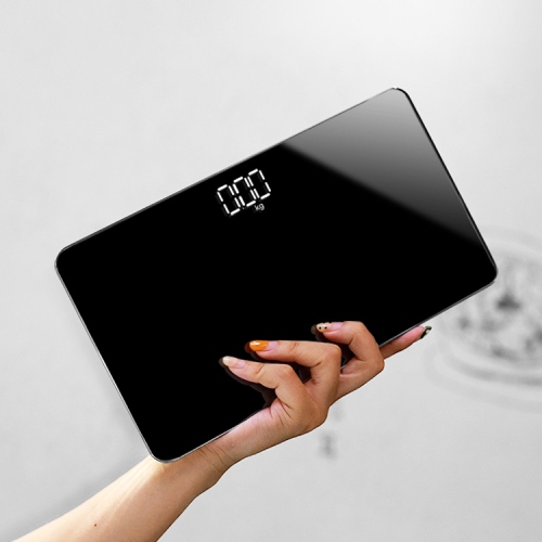 Fashion mirror scale Electronic scale - 25 cm ultra-thin design, LCD backlit display, travel essential Rectangular mirror scale