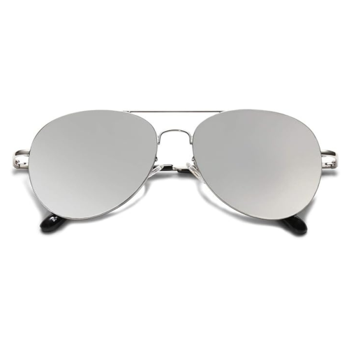 Classic Aviator Sunglasses for Women Men Metal Frame Spring Hinges SJ1030,