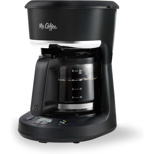 MR. COFFEE  5-Cup Programmable Coffee Maker, 25 OZ. Mini Brew, Space-Saving Coffee Machine In Black I love my Mr