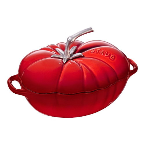 Image 1 of 10.. STAUB La Cocotte 2.8 L Cast Iron Tomato Cocotte, Cherry