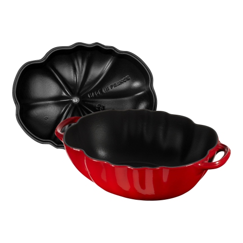 STAUB La Cocotte 2.8 L Cast Iron Tomato Cocotte, Cherry