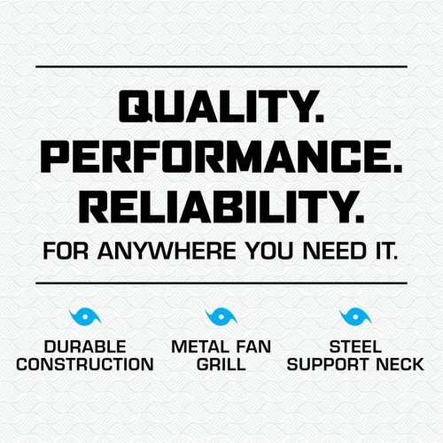 Hurricane Classic 16 Inch 90 Degree Oscillating 3 Speed Wall Mounted Fan, White