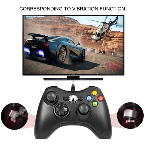 Reiso Xbox 360 Controller, 2 Packs 7.2 ft USB Wired Controllers Gamepad Compatible with Microsoft Xbox 360 & Slim 360 PC Windows 7