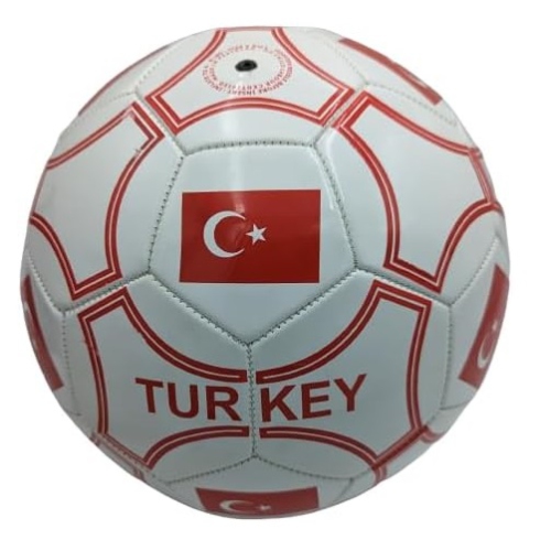 3D Crystal Youth Soccer Ball with Country Flag Colors - Soccer Ball Size 5 -Diameter