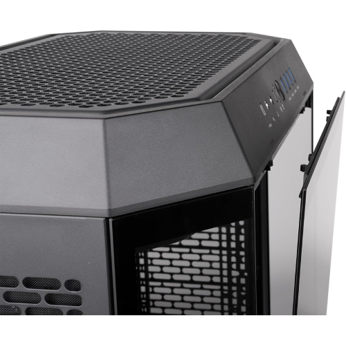 Thermaltake Tower 600 - Black Mid-Tower ATX Case with 3 Tempered Glass Panels, Hidden-Connector Motherboard Support, Rotational PCIe Slots,