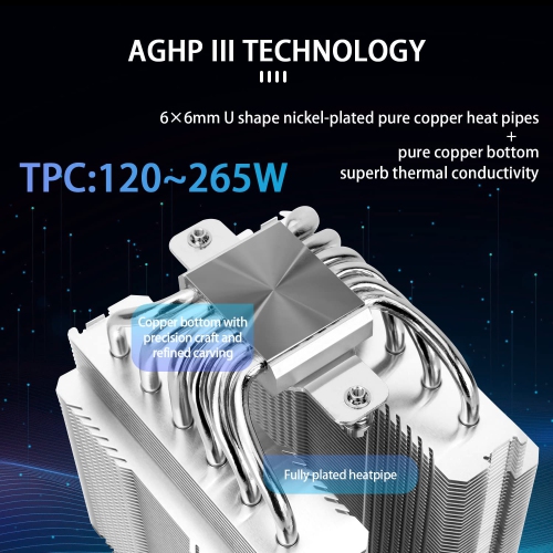 Thermalright Peerless Assassin 120 SE ARGB CPU Air Cooler - Dual 120mm PWM Fans, 6 Heat Pipes, Aluminium Heatsink, for AMD AM4/AM5, Intel