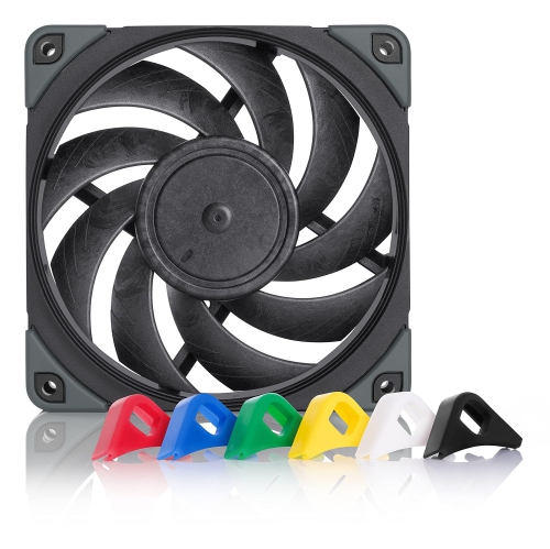 Image 1 of 6.. Noctua NF-A12x25 PWM chromax.Black.swap Premium Quiet Fan - 120mm, 4-Pin, Black, 2000 RPM