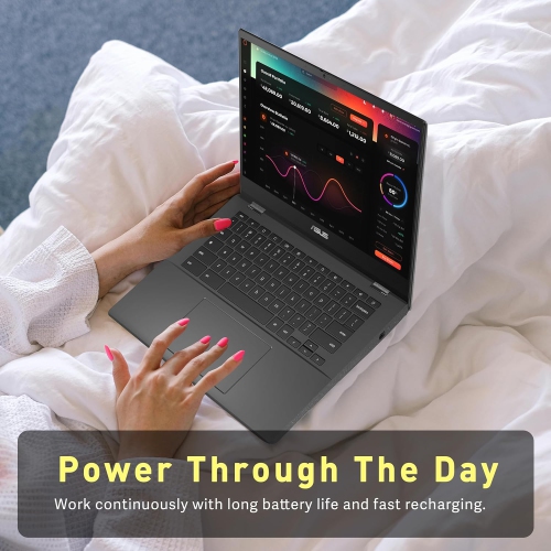 Open Box - ASUS Chromebook CM1402 14" FHD Anti-Glare Laptop, MediaTek Kompanio 520, 64GB eMMC, 4GB RAM, 720p Camera, Wi-Fi 6, Bluetooth, Chrome OS,