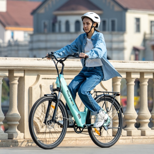 5TH WHEEL LB18 Electric Bike for Adult with 350W Motor, 26" EBike with 36V 10.4Ah Removable Battery Ebike, Electric Bicycle with 7 Speed, UL2849