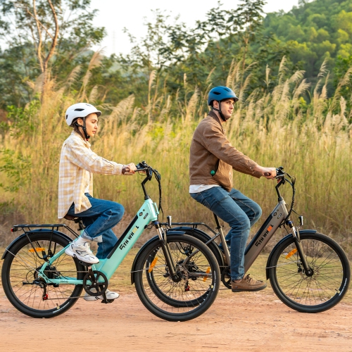 5TH WHEEL LB18 Electric Bike for Adult with 350W Motor, 26" EBike with 36V 10.4Ah Removable Battery Ebike, Electric Bicycle with 7 Speed, UL2849