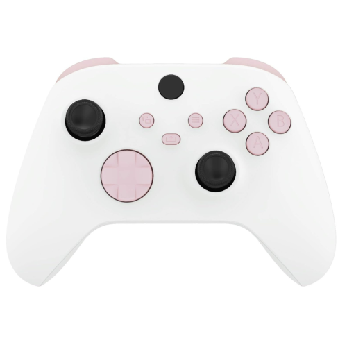 eXtremeRate Replacement Buttons for Xbox Series X & S Controller, Cherry Blossoms Pink Custom Repair Kit Bumpers Trigers Dpad ABXY Start Back Sync