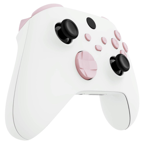 eXtremeRate Replacement Buttons for Xbox Series X & S Controller, Cherry Blossoms Pink Custom Repair Kit Bumpers Trigers Dpad ABXY Start Back Sync