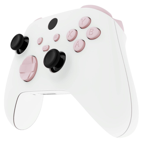 eXtremeRate Replacement Buttons for Xbox Series X & S Controller, Cherry Blossoms Pink Custom Repair Kit Bumpers Trigers Dpad ABXY Start Back Sync