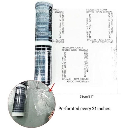 HFS(R) Car Floor Mat Clear Adhesive Car Carpet Protector Film Roll Breakpoint Protector Cover Sheet 24 in X 200FT 4 Mil Thickness