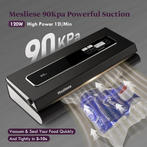 Mesliese Vacuum Sealer Machine -Black