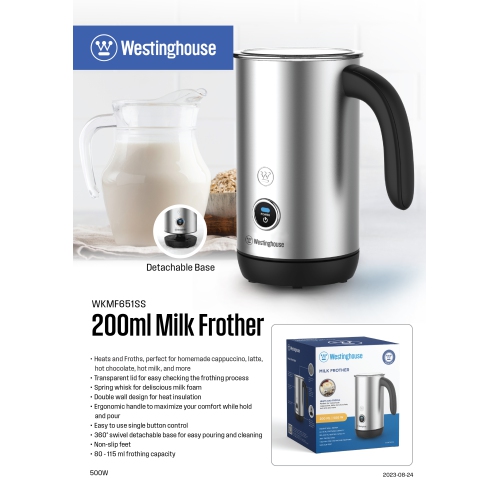 Moussoir à lait en acier inoxydable de Westinghouse