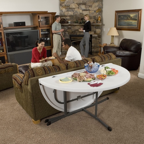 LIFETIME 60-Inch Round Fold-In-Half Table
