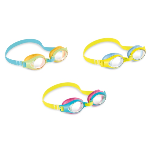 Lunettes de natation Junior d'Intex pour enfants – Lunettes de natation sécuritaires et antifuites
