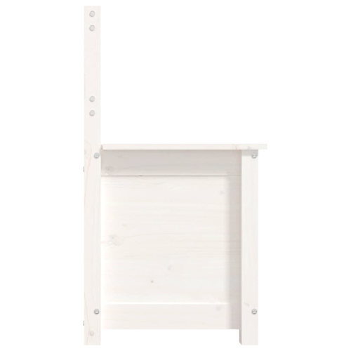 Banc vidaXL 80 x 41 x 77&nbsp;cm en pin massif blanc