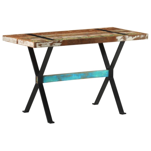 vidaXL Dining Table 120x60x76 cm Solid Reclaimed Wood
